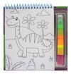 LIVRO DINOSSARUOS COM CANETA 4 EM 1 + ADESIVO HAPPY BOOKS - REF. 313750 - 1 UNIDADE