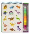 LIVRO DINOSSARUOS COM CANETA 4 EM 1 + ADESIVO HAPPY BOOKS - REF. 313750 - 1 UNIDADE