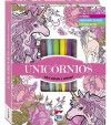 LIVRO COM CANETA E COLA GLITTER UNICORNIOS HAPPY BOOKS - REF. 306525 - 1 UNIDADE