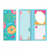 BLOCO DE NOTAS 3 EM 1 23X10 90 FOLHAS MEMORIAS LARISSA MANOELA - REF. 10899 - PACOTE COM 4 UNIDADES