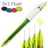 CANETA ESFEROGRAFICA 1.0/1.6 4 CORES FLUO BIC - REF. 971263 - CAIXA COM 12 UNIDADES
