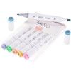 PINCEL MARCADOR ARTISTICO DUAL MARKER PASTEL COM 6 BRW - REF. DM0602 - 1 UNIDADE