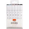 PINCEL MARCADOR ARTISTICO DUAL MARK TONS DE CINZA COM 6 BRW - REF. DM0603 - 1 UNIDADE
