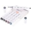 PINCEL MARCADOR ARTISTICO DUAL MARK TONS DE CINZA COM 6 BRW - REF. DM0603 - 1 UNIDADE