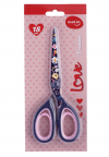 TESOURA 18CM LOVE FLOWERS AZUL MOLIN - REF. 23186 - 1 UNIDADE