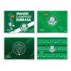 CADERNO CARTOGRAFIA CAPA DURA 80 FOLHAS PALMEIRAS CREDEAL - REF. 286357 - PACOTE COM 5 UNIDADES