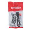 EXTENSAO 3 TOMADAS 1 METRO BIPOLAR PRETO FORCE LINE- REF. 0180200236 - 1 UNIDADE