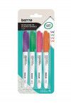 PINCEL QUADRO BRANCO SLIM VERDE/ROXO/ROSA/LARANJA COM 4 BAZZE - REF. 614250 - 1 UNIDADE