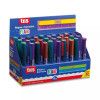REGUA 10CM PLASTICA COM BORRACHA TRIS - REF. 908537 - CAIXA COM 30 UNIDADES