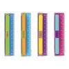 REGUA 10CM PLASTICA COM BORRACHA TRIS - REF. 908537 - CAIXA COM 30 UNIDADES