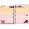 AGENDA ESPIRAL PURRFECT CATS M3 TILIBRA 2026 - REF. 393835 - PACOTE COM 4 UNIDADES 
