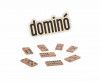 JOGO DOMINO 28 PECAS MADEIRA AQUARELA - REF. 101 - 1 UNIDADE