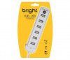 HUB 2.0 USB 7 PORTAS BRANCO BRIGHT - REF. 0191 - 1 UNIDADE