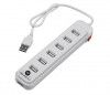 HUB 2.0 USB 7 PORTAS BRANCO BRIGHT - REF. 0191 - 1 UNIDADE