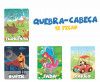 QUEBRA CABECA SORTIDO 12 PECAS MADEIRA AQUARELA - CARRO - 1 UNIDADE