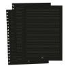 BLOCO CADERNO INTELIGENTE REFIL DE FOLHAS PRETAS UNIVERSITÁRIO DESTACÁVEIS (TIRA E PÕE) COM 48 FOLHAS CADERNO SMART - REF. 1817RE - 1 UNIDADE